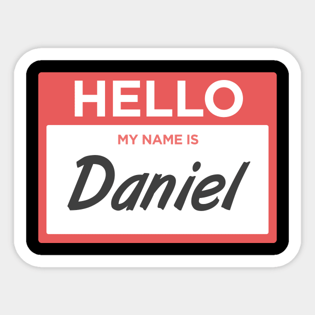 Daniel | Funny Name Tag Sticker by MeatMan